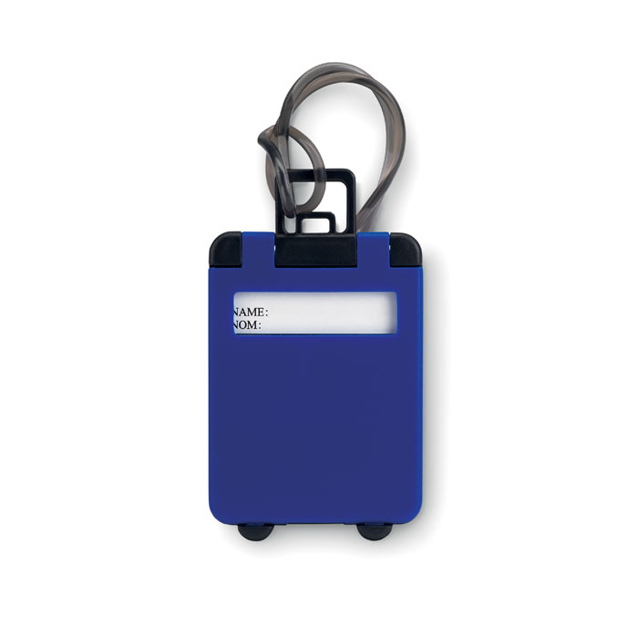 Etiquette publicitaire pour bagage - Traveller Bleu royal